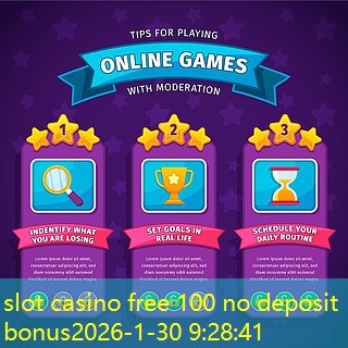 slot casino free 100 no deposit bonus