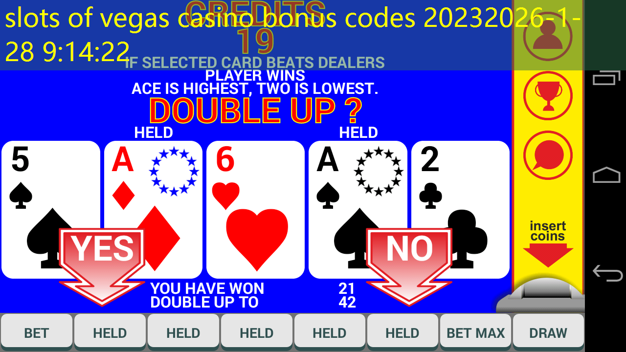 slots of vegas casino bonus codes 2023