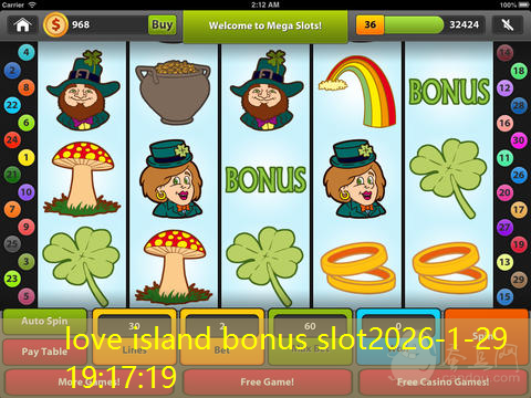 love island bonus slot