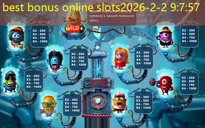 best bonus online slots