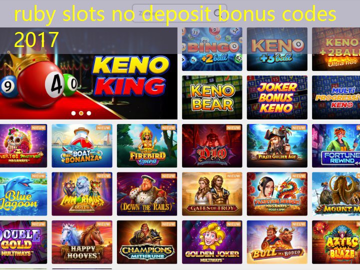 ruby slots no deposit bonus codes 2017